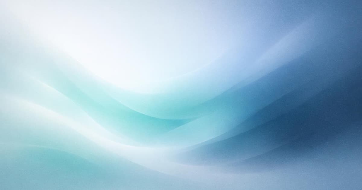 Soft abstract mist gradient in steel blue and teal tones representing restricted AI shopping agent access in ecommerce