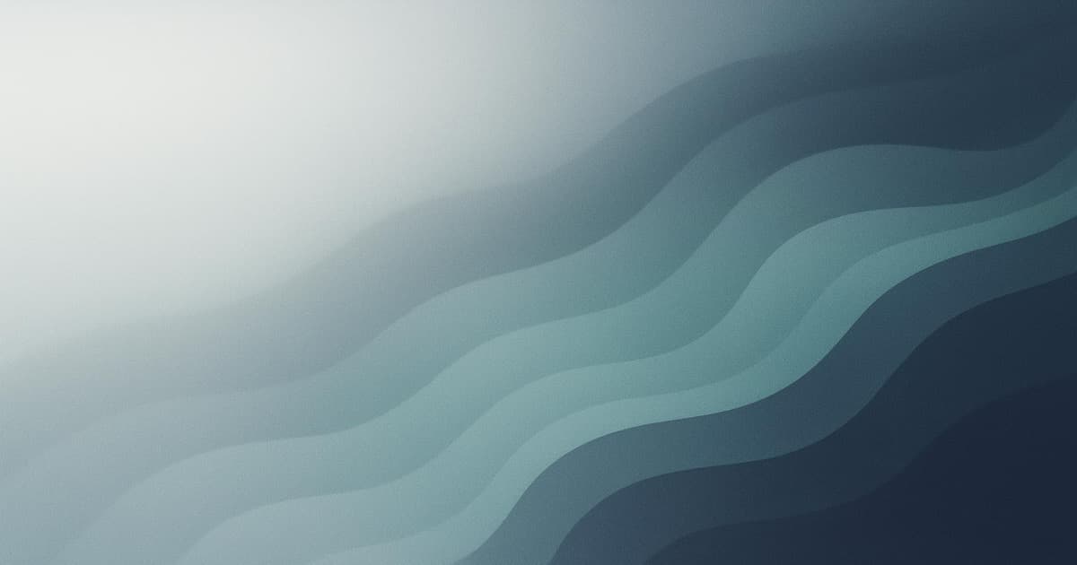 Abstraktní mist gradient symbolizující obohacování produktových atributů napříč e-commerce kanály