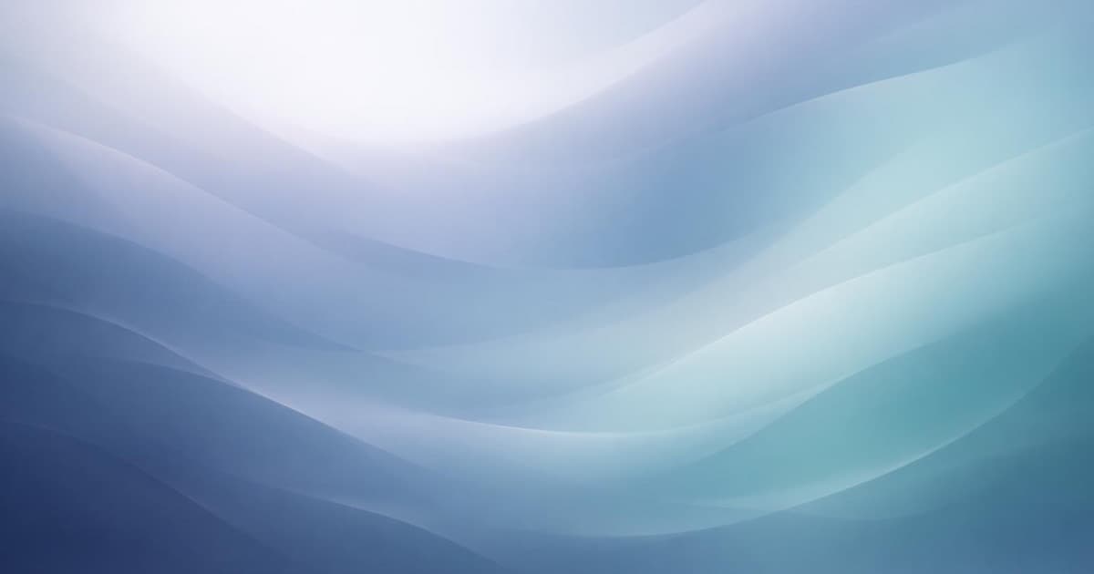 Soft abstract silver-blue mist background suggesting April retail platform rollout and structured commerce data flow