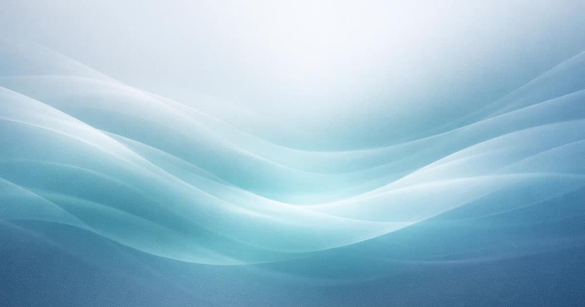 Soft mist-style silver blue and teal abstract gradient representing AI assistant rollout in retail