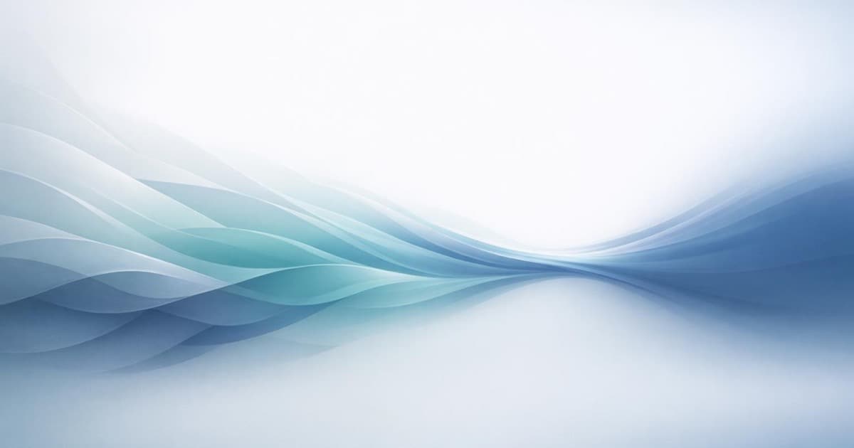 Soft mist-style abstract waves converging into one clean stream, representing multiple supplier catalogs merged into a unified data structure