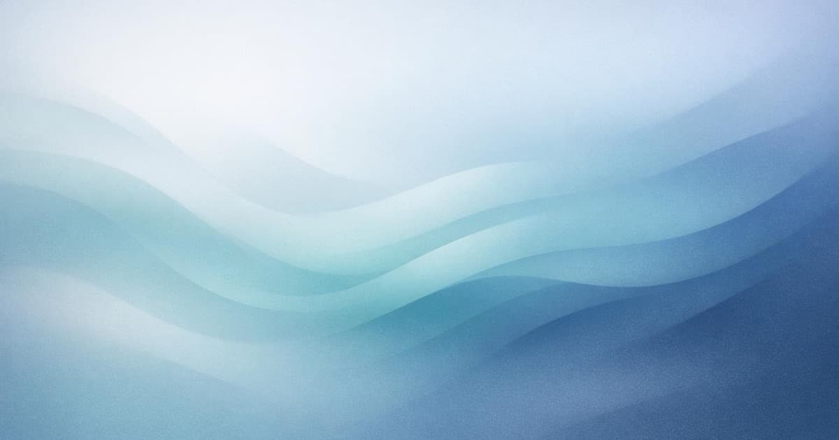 Soft abstract silver-blue mist waves representing AI commerce infrastructure and rapid retail platform growth