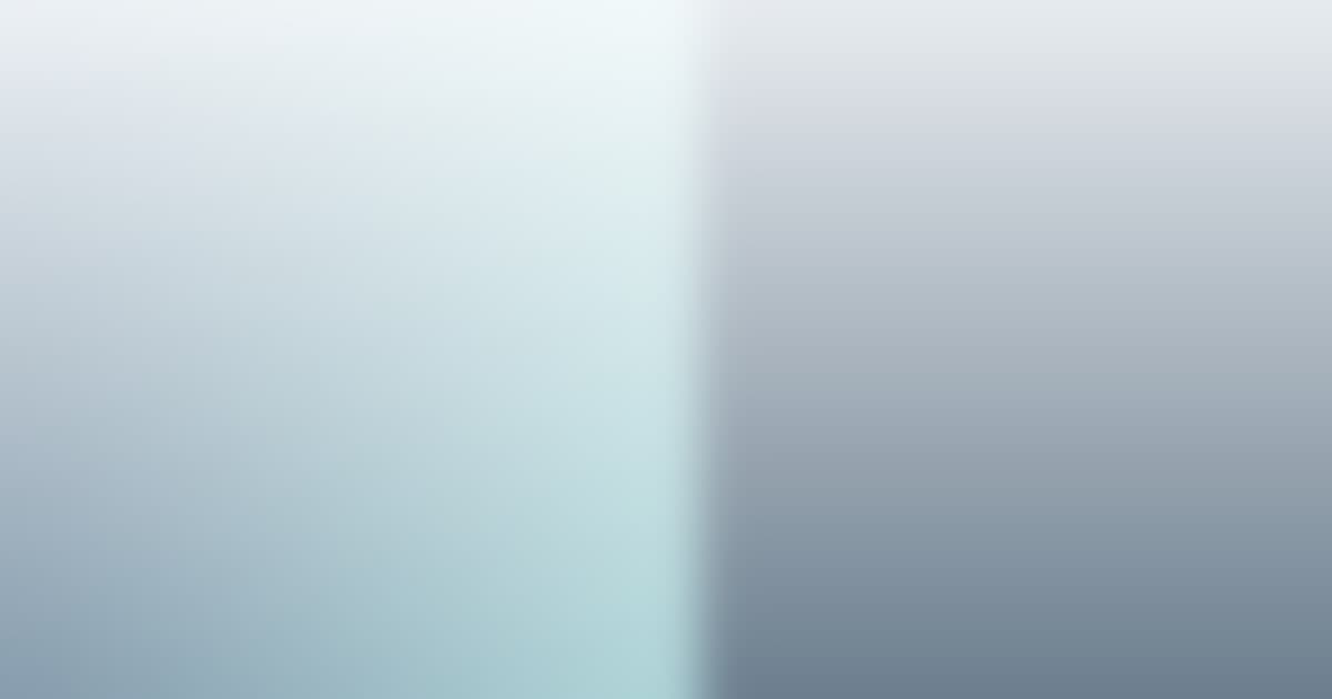 Soft misty gradient in steel blue and teal tones symbolizing calm AI assistance in retail