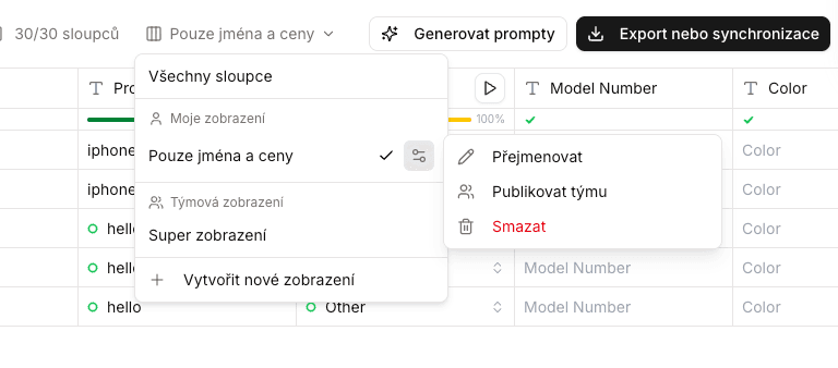 Save-view dialog with three scope options