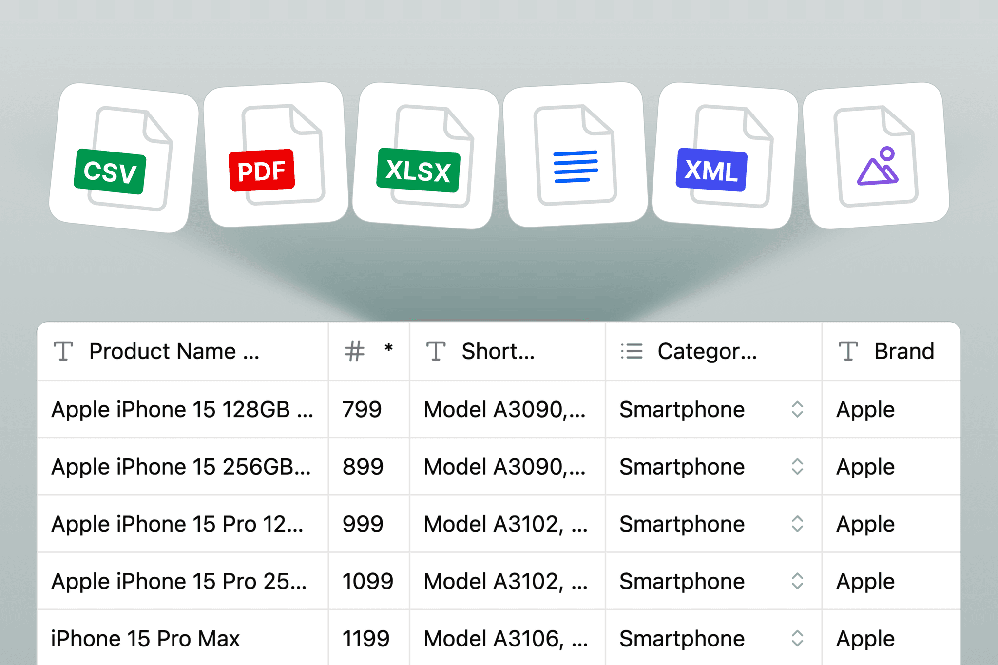 Import and map product data